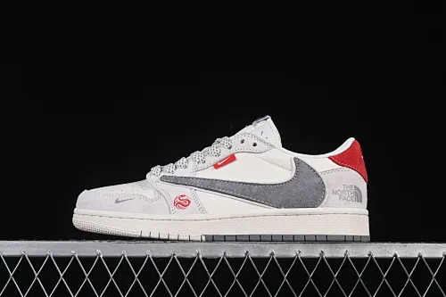 All categories Air Jordan Jordan series basketball shoes Air Jordan 1 Low high-end customized low-top sneakers Travis Scott x Fragment Design x Air Jordan 1 Low OG SP AJ1 Joe 1 North Face joint brand Year of the Snake limited pair beige low-top cultural casual sneakers SJ2068-145
